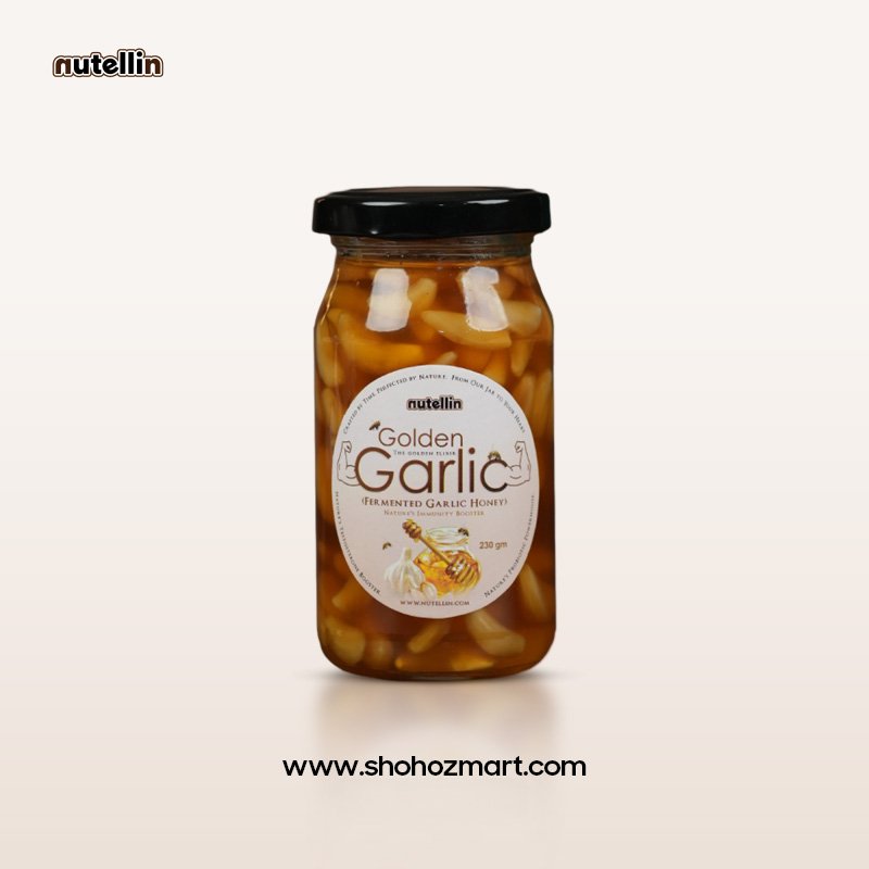 Product p 12 Golden Garlic Fermented Garlic Honey Blend 230gm - Image 1